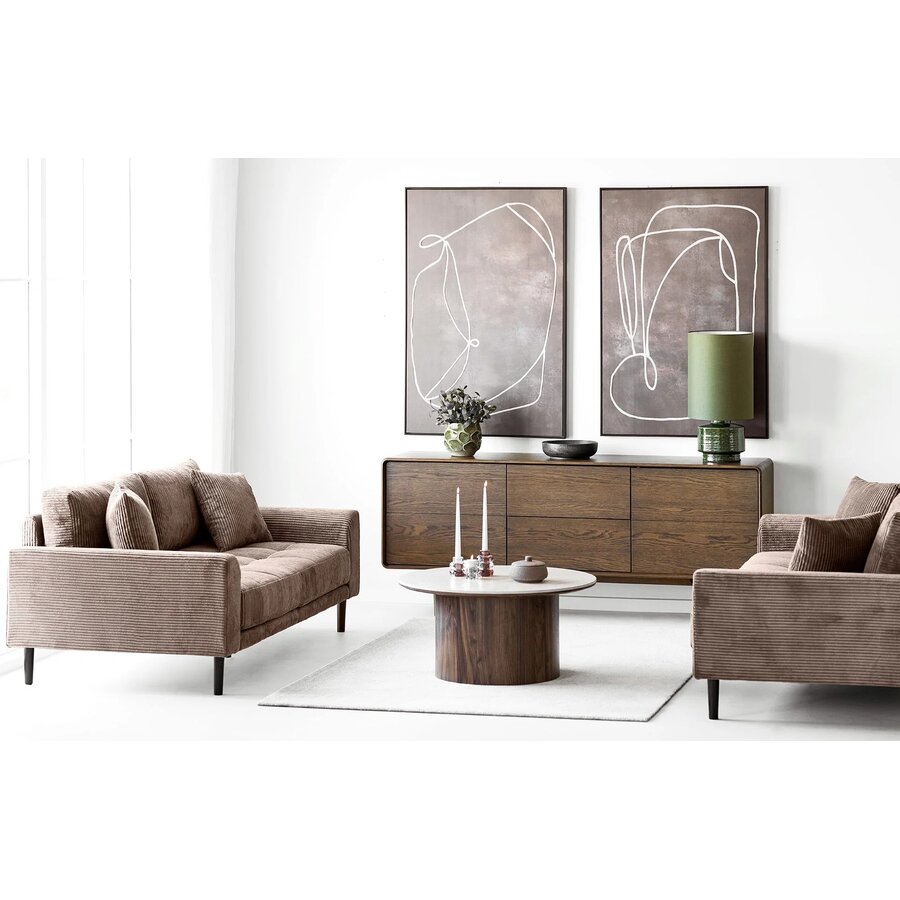 Delphi Ronde Salontafel Travertin Ø80 cm House Nordic Delphi Ronde Salontafel Travertin Ø80 cm
