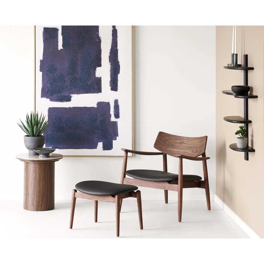 House Nordic Delphi Ronde Bijzettafel Travertin Ø45 cm