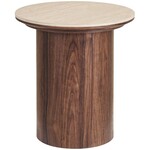 House Nordic Delphi Ronde Bijzettafel Travertin Ø45 cm