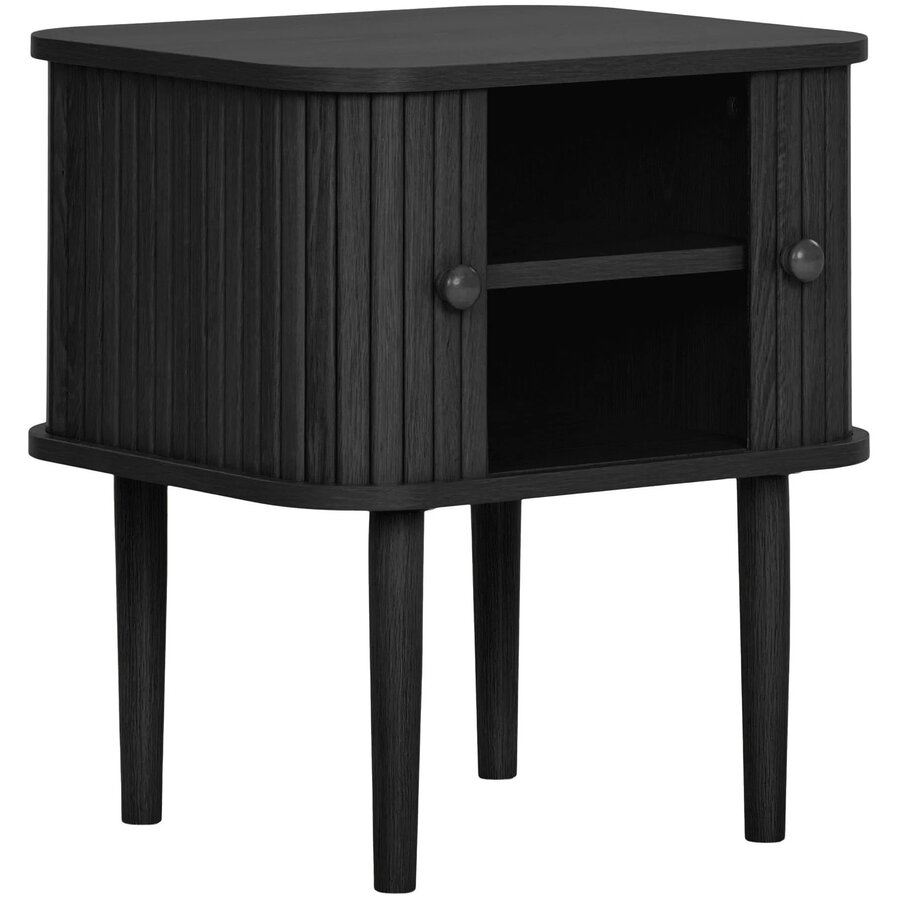 Nikko Zwart Bijzettafel met 2 Deuren House Nordic Nikko Zwart Bijzettafel met 2 Deuren