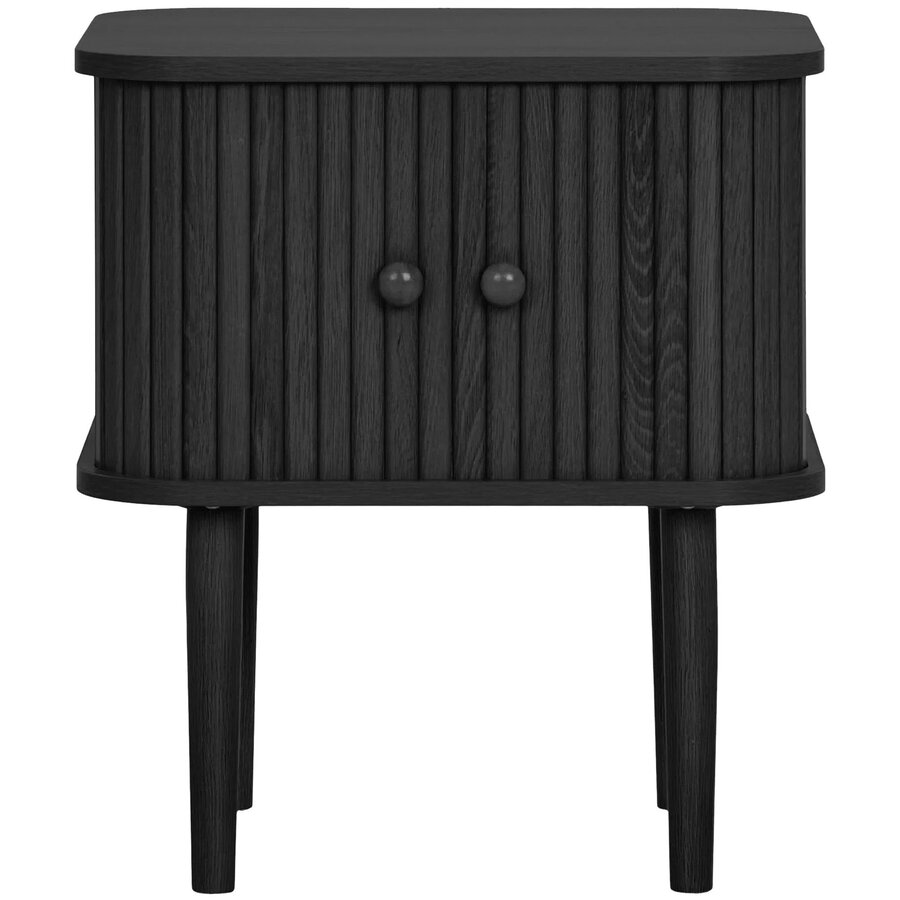 Nikko Zwart Bijzettafel met 2 Deuren House Nordic Nikko Zwart Bijzettafel met 2 Deuren