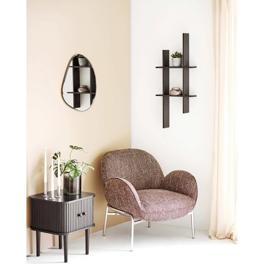 Nikko Zwart Bijzettafel met 2 Deuren House Nordic Nikko Zwart Bijzettafel met 2 Deuren