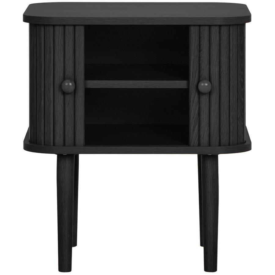 Nikko Zwart Bijzettafel met 2 Deuren House Nordic Nikko Zwart Bijzettafel met 2 Deuren