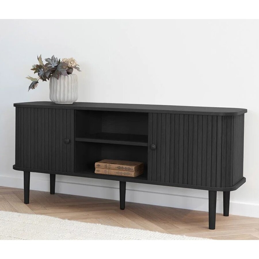 Nikko Zwart TV Meubel met 2 Deuren House Nordic Nikko Zwart TV Meubel met 2 Deuren
