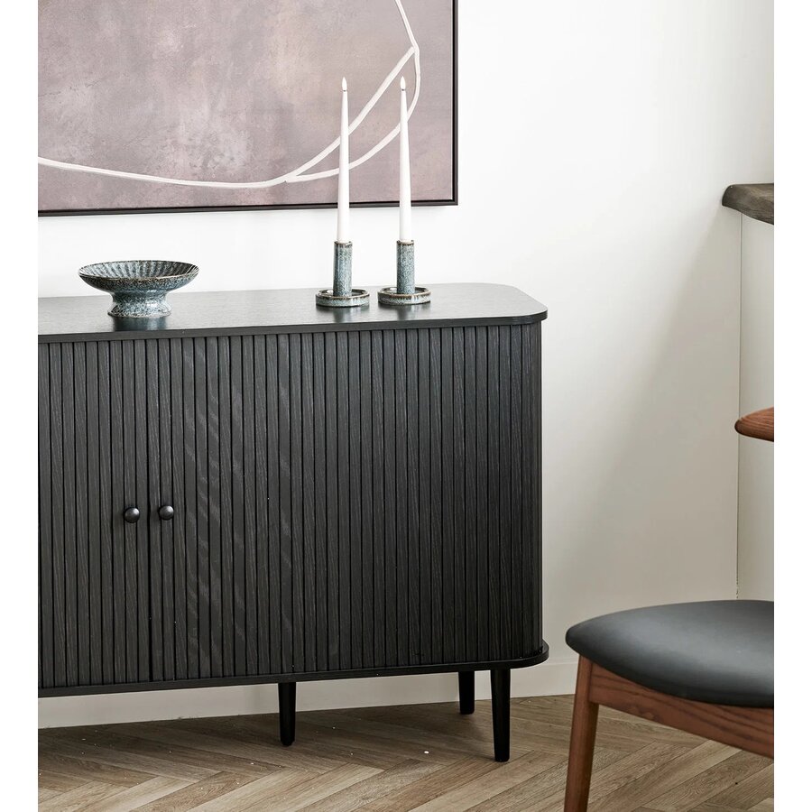 House Nordic Nikko Zwart Dressoir W140 cm