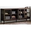 Zamora Donkerbruin Eiken / Glas Dressoir W180 cm
