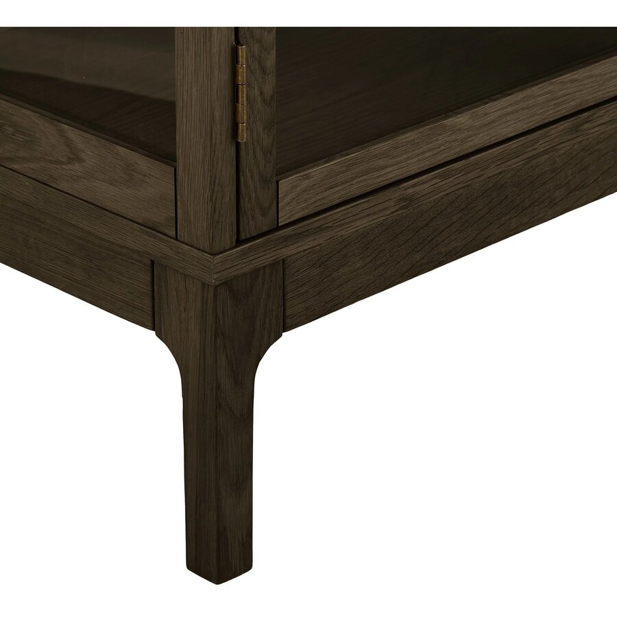 House Nordic Zamora Donkerbruin Eiken / Glas Dressoir W180 cm