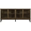 Zamora Donkerbruin Eiken / Glas Dressoir W180 cm