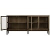 Zamora Donkerbruin Eiken / Glas Dressoir W180 cm