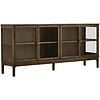 Zamora Donkerbruin Eiken / Glas Dressoir W180 cm