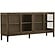 Zamora Donkerbruin Eiken / Glas Dressoir W180 cm