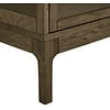 Zamora Donkerbruin Eiken / Glas Opbergkast H126 cm
