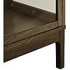 Zamora Donkerbruin Eiken / Glas Vitrinekast met 1-Deur