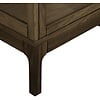 Zamora Donkerbruin Eiken / Glas Vitrinekast met 1-Deur