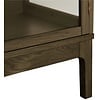 Zamora Donkerbruin Eiken / Glas Vitrinekast met 2-Deuen