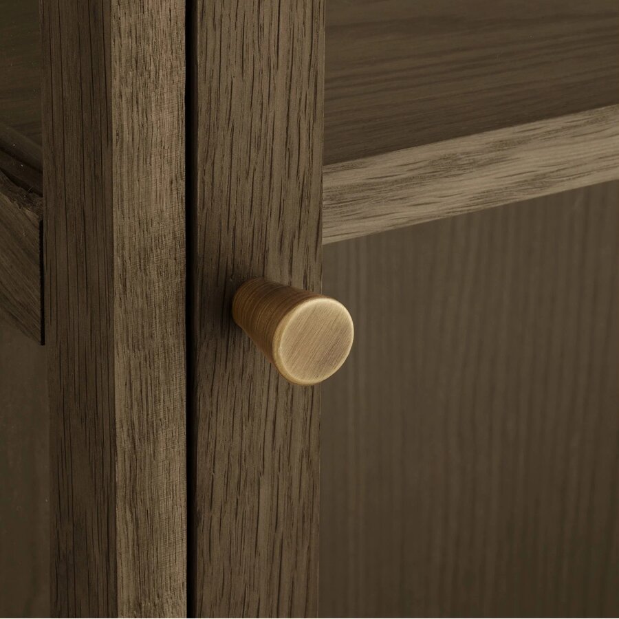 House Nordic Zamora Donkerbruin Eiken / Glas Wandkast