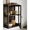 Zamora Donkerbruin Eiken / Glas Wandkast