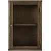 Zamora Donkerbruin Eiken / Glas Wandkast
