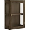 Zamora Donkerbruin Eiken / Glas Wandkast