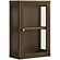 Zamora Donkerbruin Eiken / Glas Wandkast