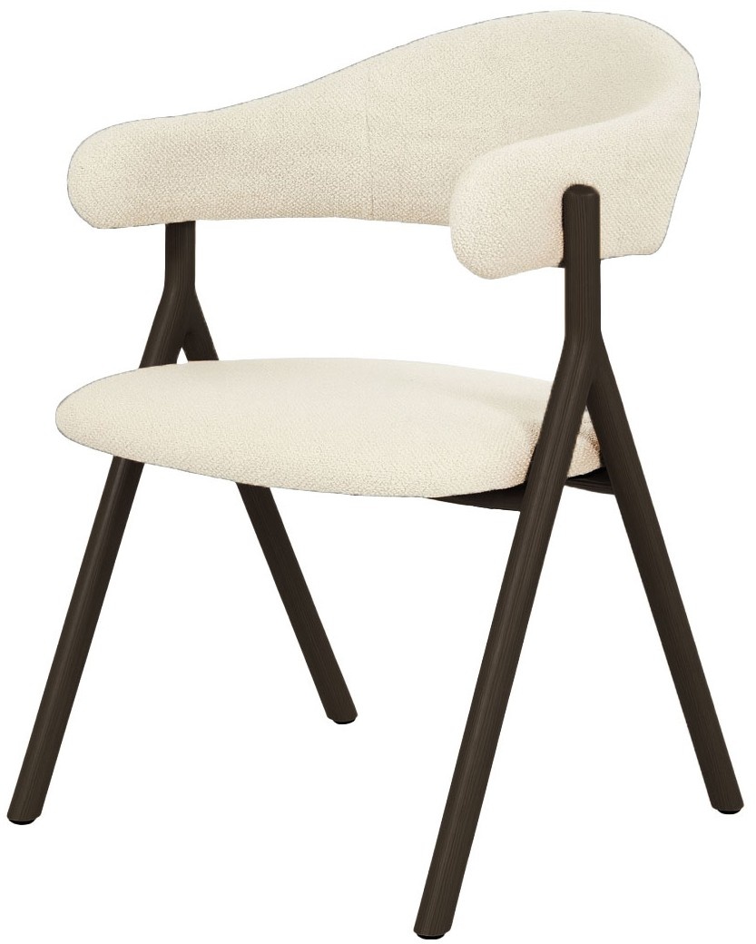 Hygge Interiors Frances Eetkamerstoel Gebroken Wit / Espresso