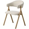 Frances Eetkamerstoel Gebroken Wit / Naturel Frances Eetkamerstoel Gebroken Wit / Naturel