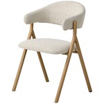 Hygge Interiors Frances Eetkamerstoel Gebroken Wit / Naturel Hygge Interiors Frances Eetkamerstoel Gebroken Wit / Naturel