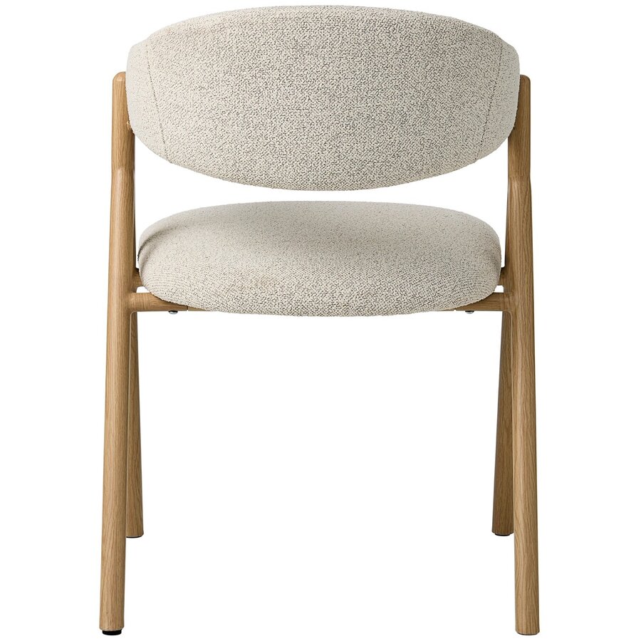 Frances Eetkamerstoel Gebroken Wit / Naturel Hygge Interiors Frances Eetkamerstoel Gebroken Wit / Naturel