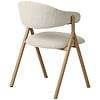 Frances Eetkamerstoel Gebroken Wit / Naturel Frances Eetkamerstoel Gebroken Wit / Naturel
