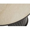 Enna Keramiek / Espresso Eiken Bijzettafel Rond