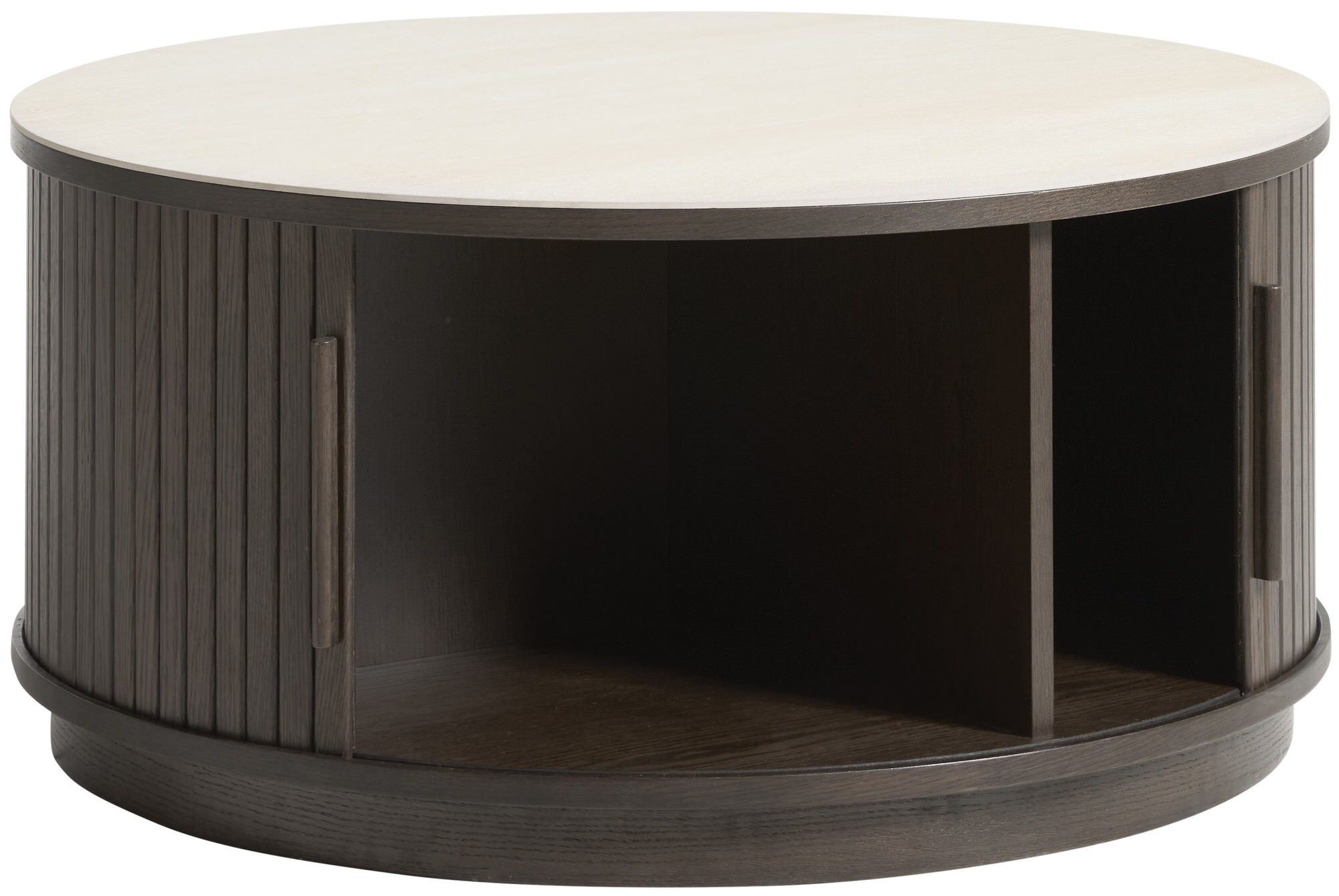 Hygge Interiors Enna Keramiek / Espresso Eiken Salontafel Rond