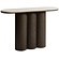 Piazze Ovale Sidetable Marmer / Espresso Bruin Piazze Ovale Sidetable Marmer / Espresso Bruin