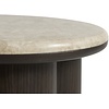 Piazze Ronde Bijzettafel Marmer / Espresso Bruin