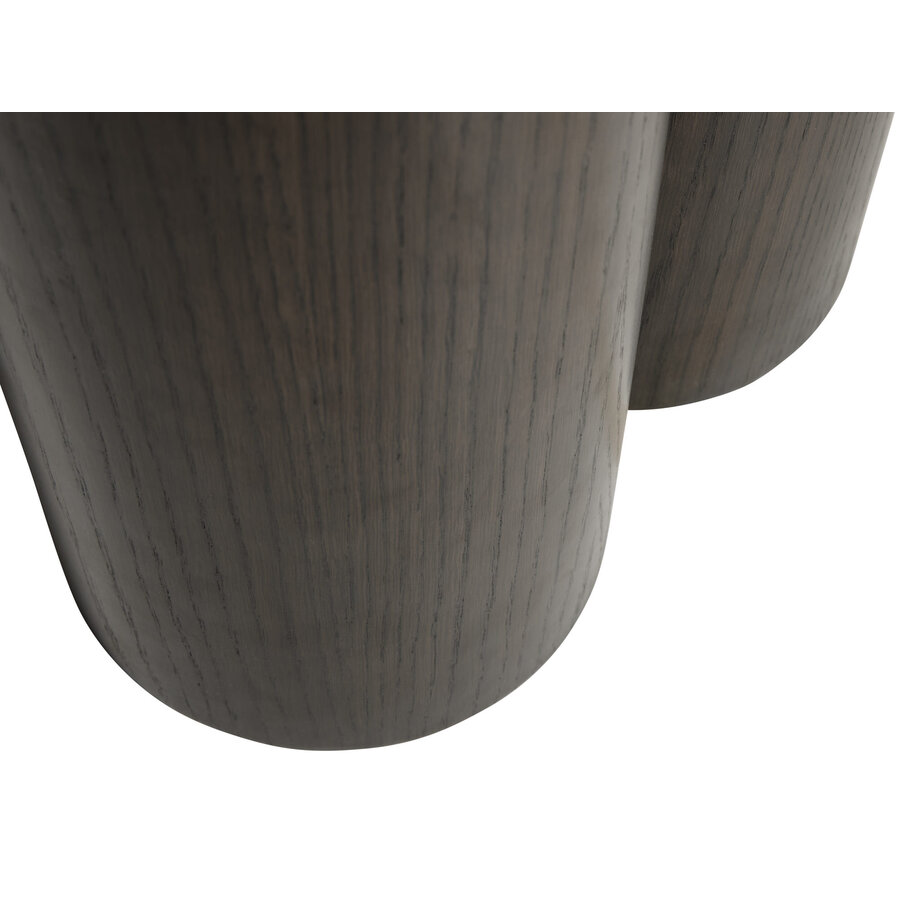 Hygge Interiors Piazze Ronde Bijzettafel Marmer / Espresso Bruin