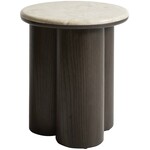 Hygge Interiors Piazze Ronde Bijzettafel Marmer / Espresso Bruin