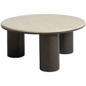Hygge Interiors Piazze Ronde Salontafel Marmer / Espresso Bruin