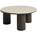 Piazze Ronde Salontafel Marmer / Espresso Bruin Piazze Ronde Salontafel Marmer / Espresso Bruin