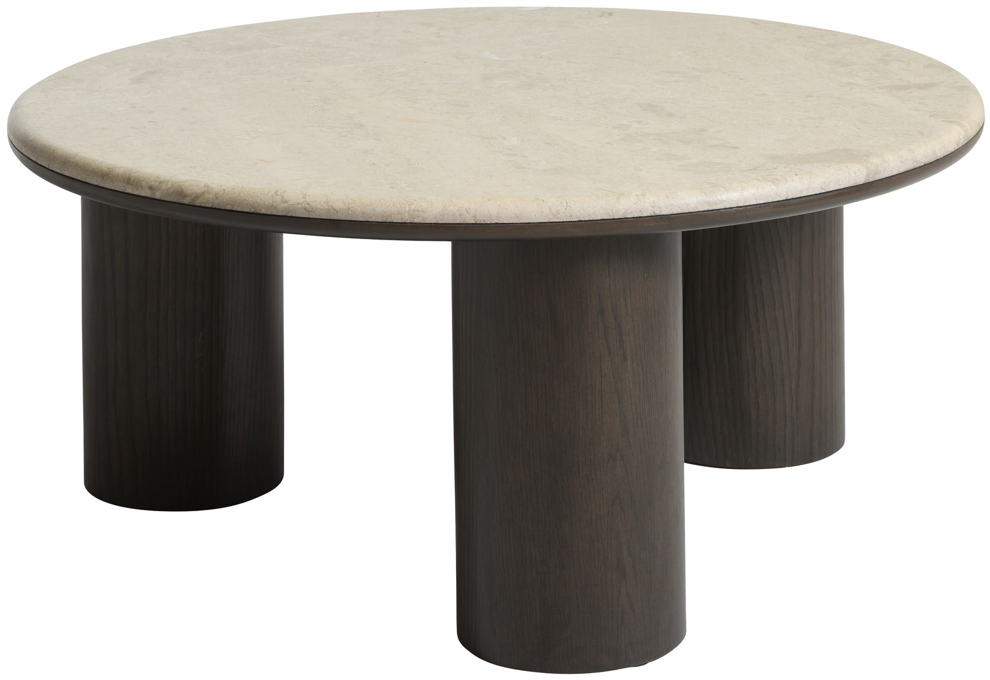 Hygge Interiors Piazze Ronde Salontafel Marmer / Espresso Bruin