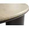Piazze Ronde Salontafel Marmer / Espresso Bruin Piazze Ronde Salontafel Marmer / Espresso Bruin