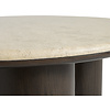 Piazze Ronde Salontafel Marmer / Espresso Bruin Piazze Ronde Salontafel Marmer / Espresso Bruin