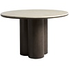 Piazze Ronde Eettafel Marmer / Espresso Bruin Piazze Ronde Eettafel Marmer / Espresso Bruin