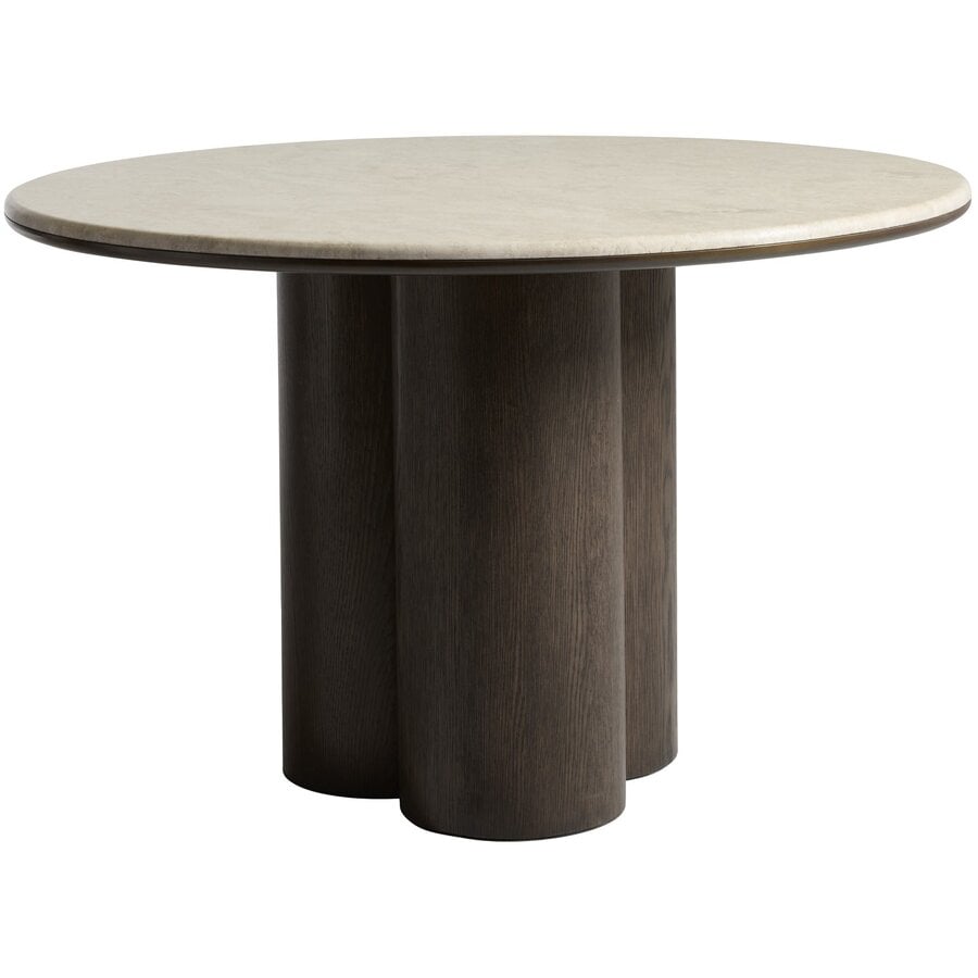 Piazze Ronde Eettafel Marmer / Espresso Bruin Hygge Interiors Piazze Ronde Eettafel Marmer / Espresso Bruin