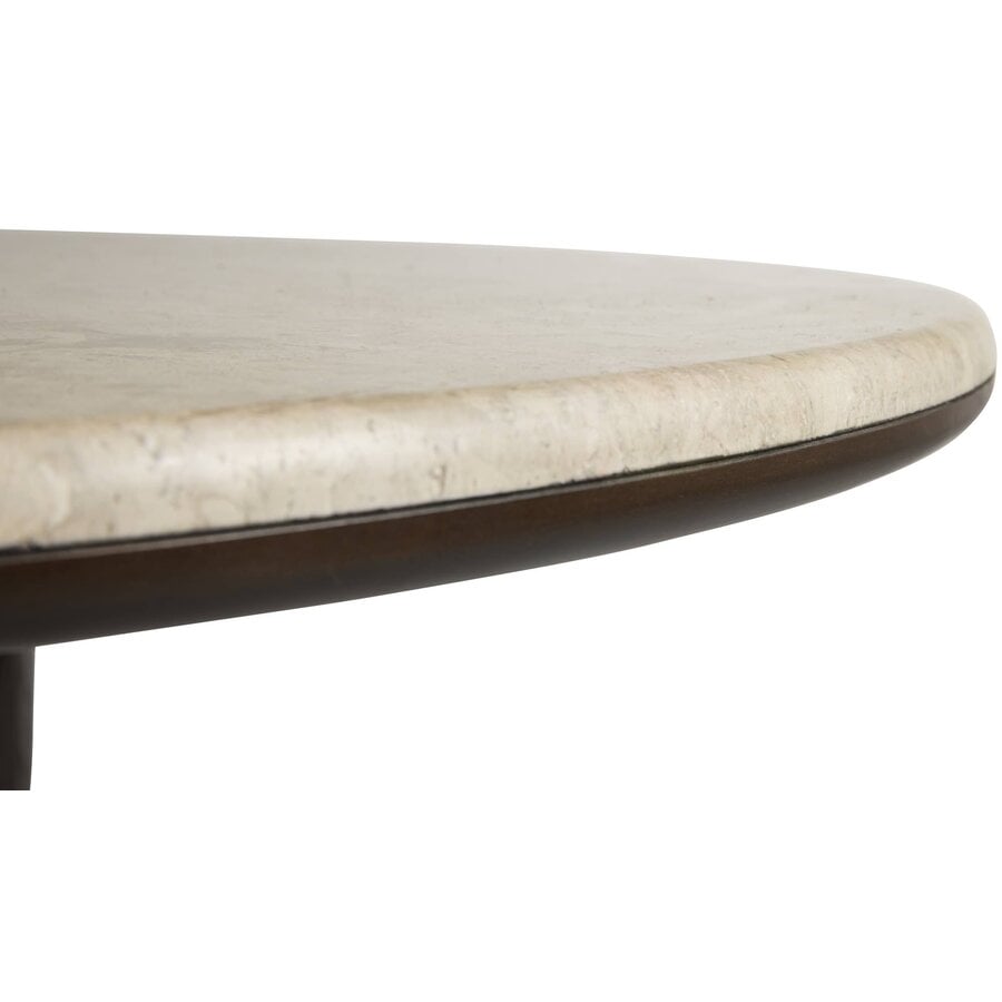 Piazze Ronde Eettafel Marmer / Espresso Bruin Hygge Interiors Piazze Ronde Eettafel Marmer / Espresso Bruin