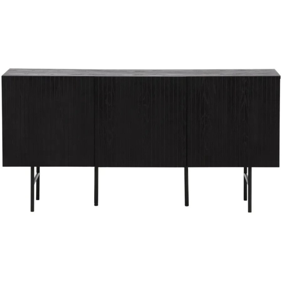 Hjem Interiors Björkön Zwart Eiken Dressoir met 3-Deuren