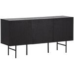 Hjem Interiors Björkön Zwart Eiken Dressoir met 3-Deuren