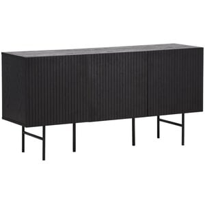 Hjem Interiors Björkön Zwart Eiken Dressoir met 3-Deuren