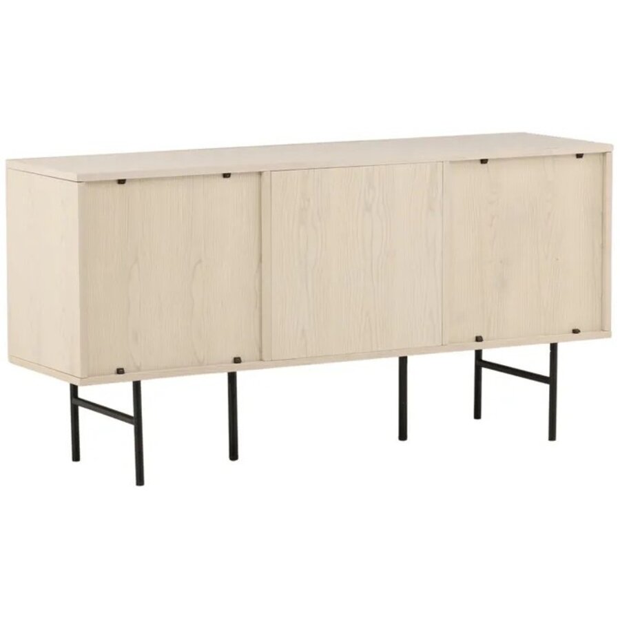 Hjem Interiors Björkön White Wash Dressoir met 3-Deuren