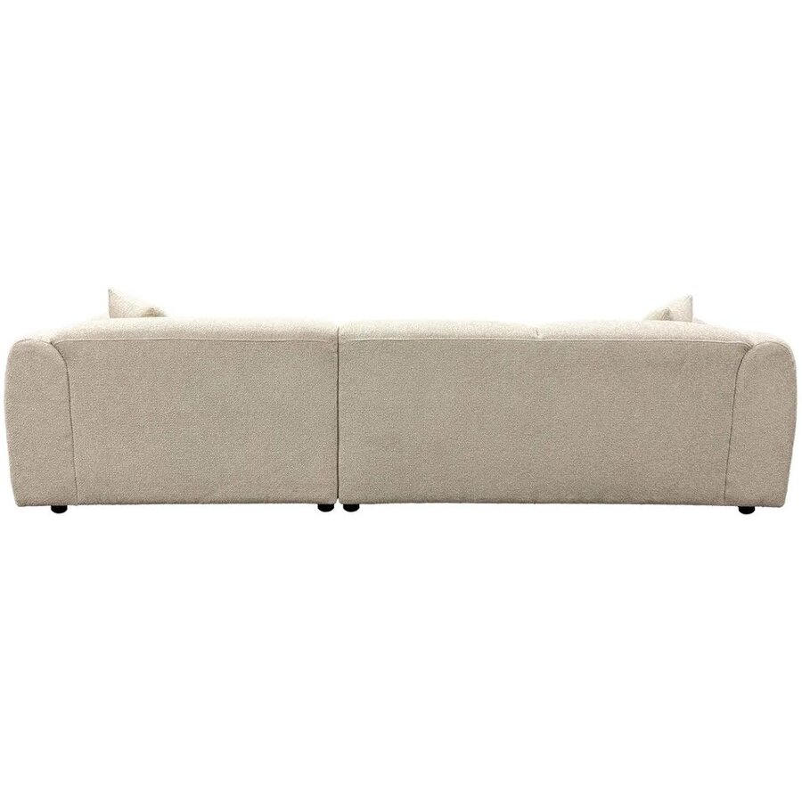 Hjem Interiors Leia Beige Bouclé 3-Zits Bank + Chaise Lounge Rechts