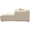 Leia Beige Bouclé 3-Zits Bank + Chaise Lounge Rechts