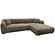 Leia Bruin Bouclé 3-Zits Bank + Chaise Lounge Rechts Leia Bruin Bouclé 3-Zits Bank + Chaise Lounge Rechts